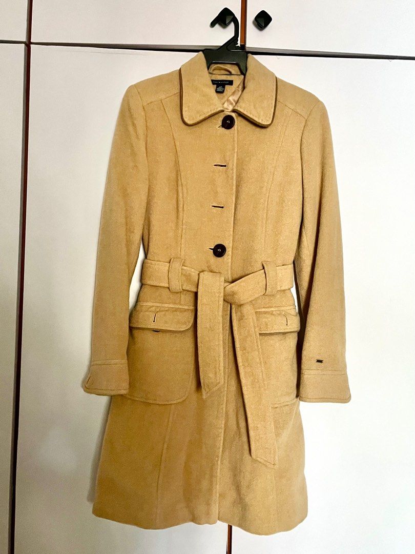 Tommy hilfiger women's camel coat cheap