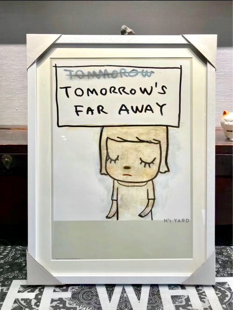 注目 奈良美智官方限定海报《tomorrow's far away》, 傢俬＆家居 その他