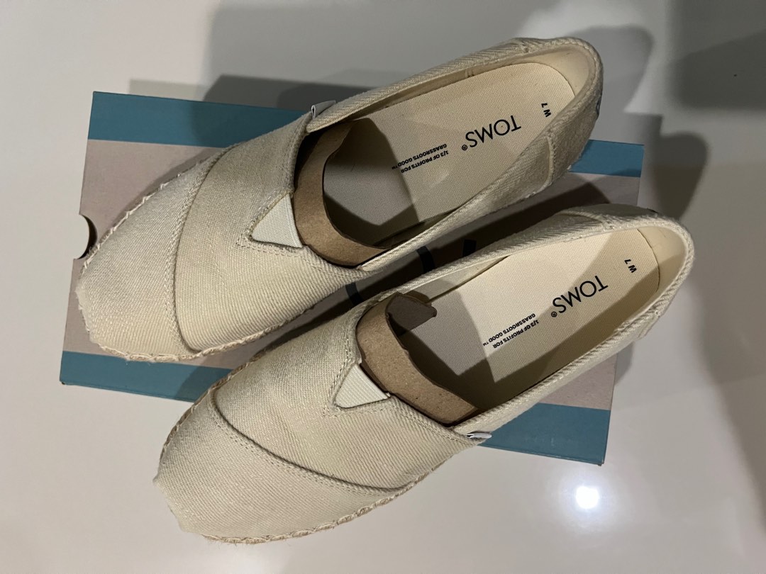 Toms pearlized metallic canvas women's espadrilles store