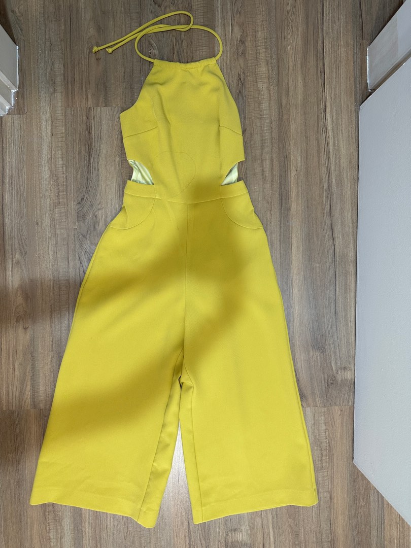 Topshop sale yellow jumpsuit
