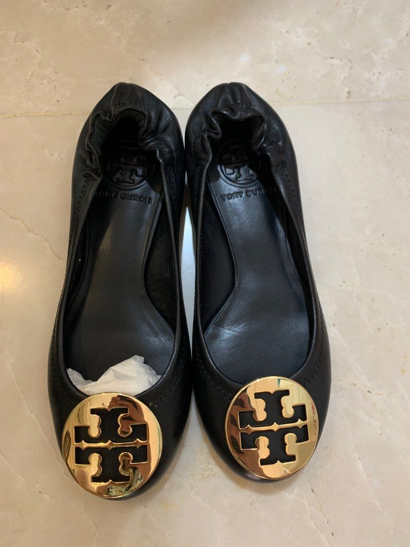 All black tory burch flats new arrivals