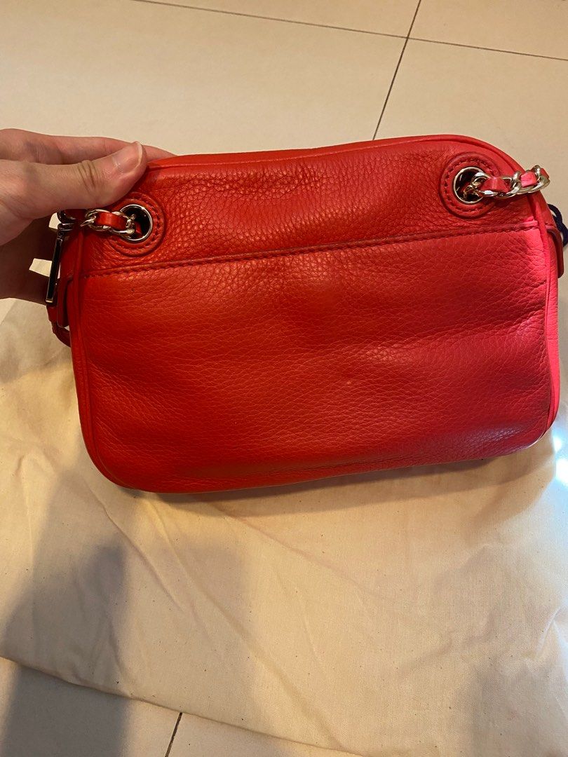Red satchel clearance purse
