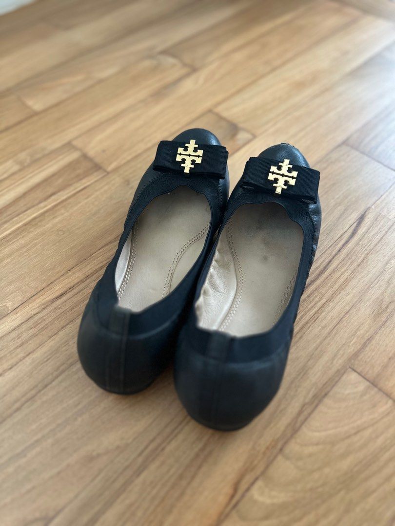 Tory Burch Sedgwick Ballet Glossy North Leather Shin