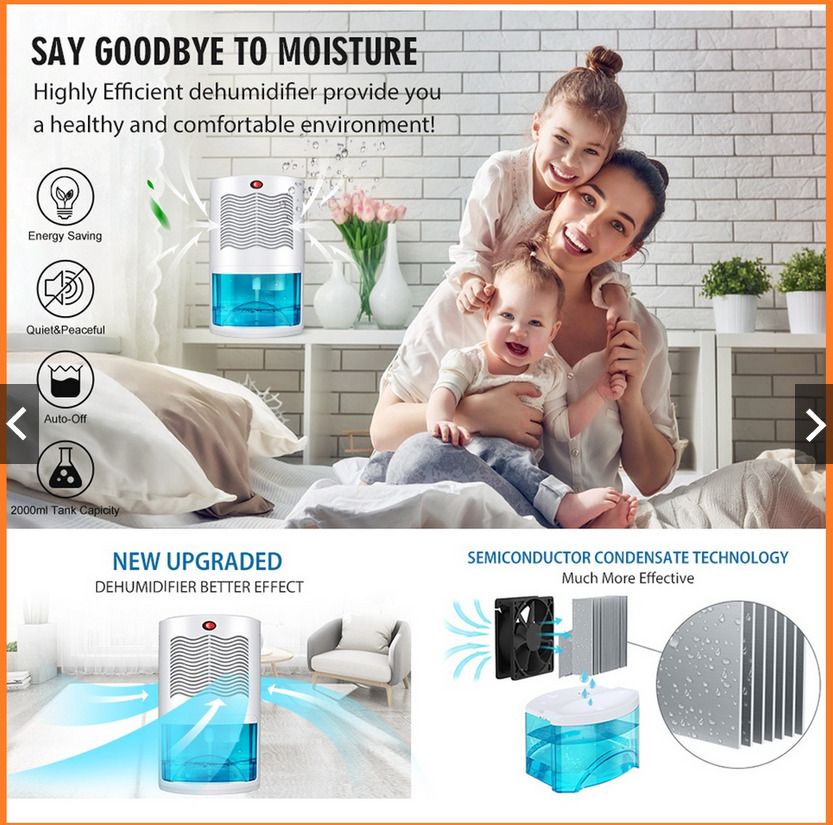 TWO Energy Star 2L dehumidifier x 2 pieces (one new, one used), TV & Home  Appliances, Air Purifiers & Dehumidifiers on Carousell