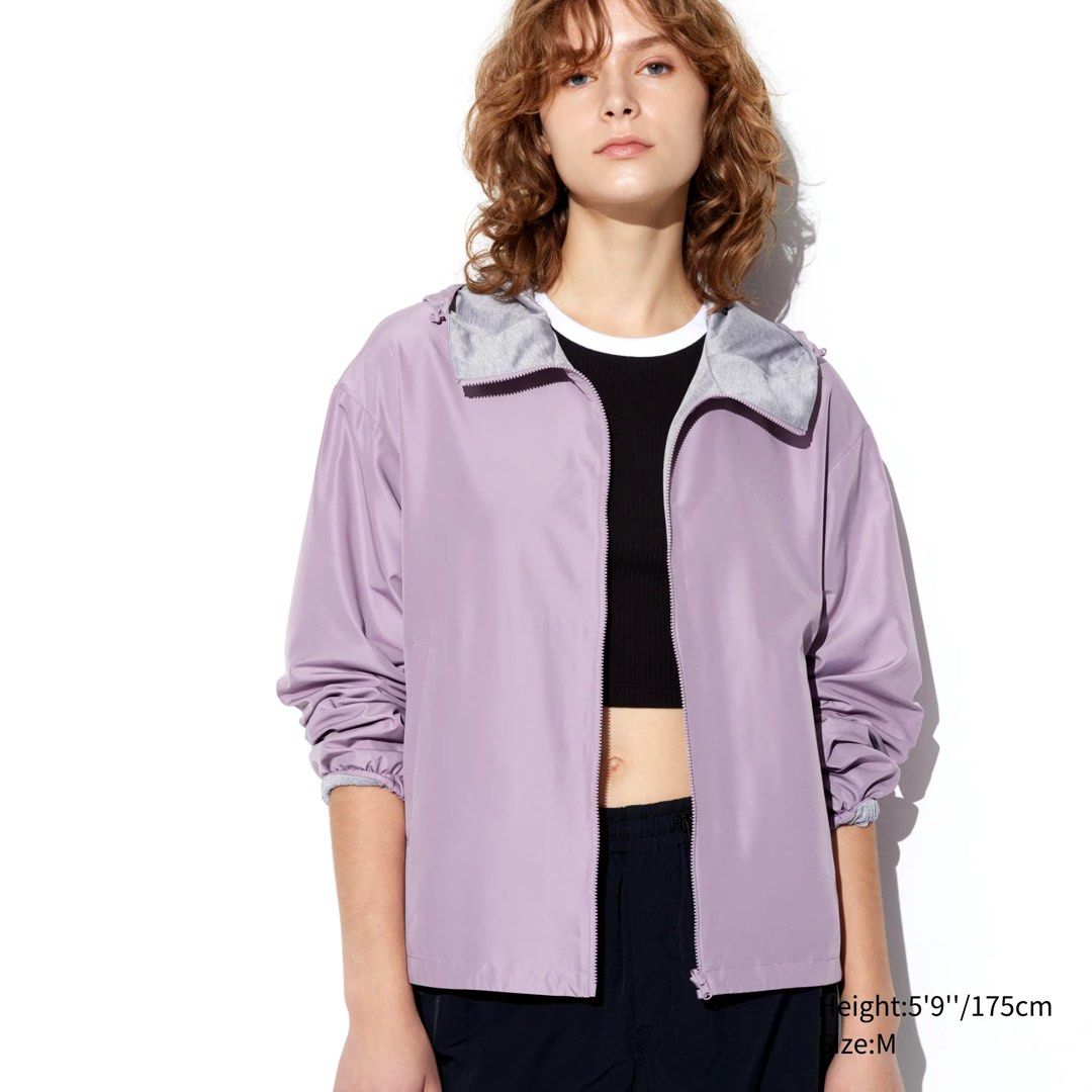 uniqlo windbreaker jacket reversible