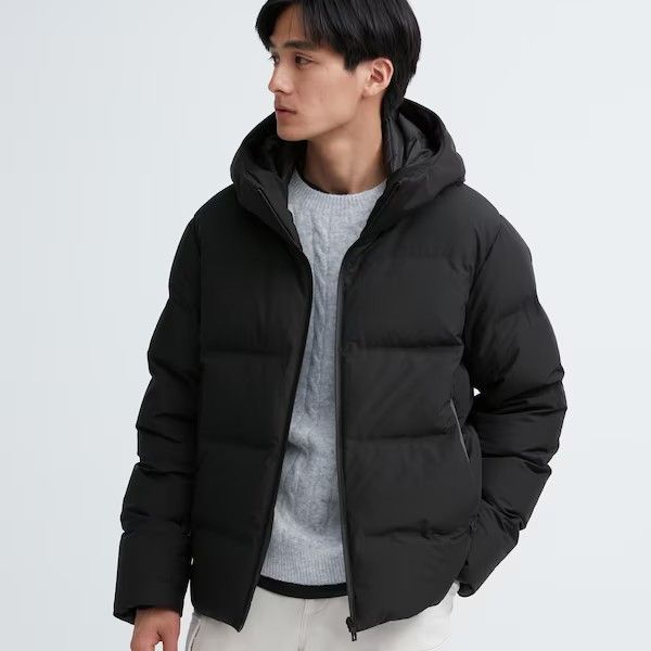 Down parka black best sale