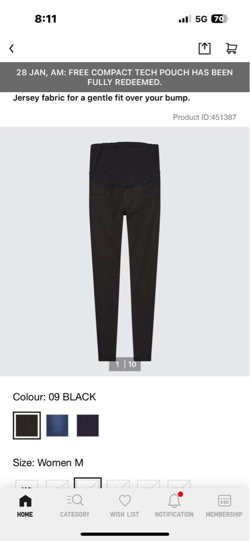 Uniqlo ultra stretch maternity Leggings Women s Fashion Maternity wear on Carousell