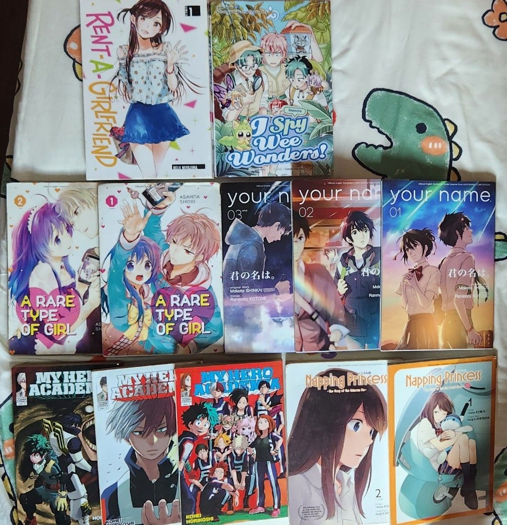 URGENT CLEAR] anime english manga boku no hero academia my hero academia  hyouka , A rare type of girl , kimi no na wa (your name) , napping princess  ,,, Hobbies &