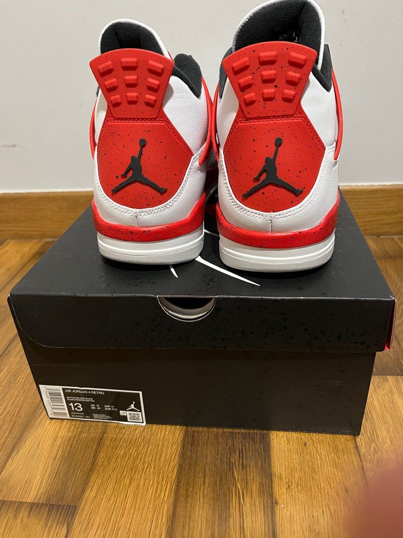 Nike air jordan discount retro 4 red
