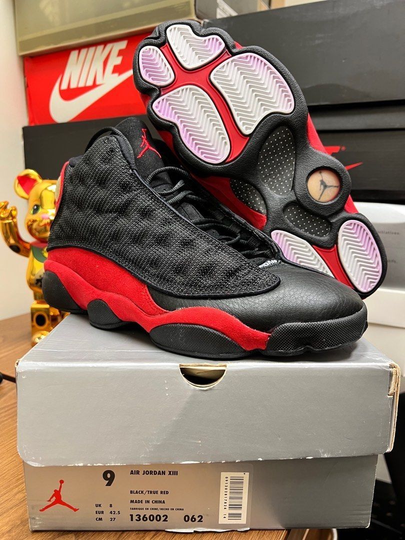 US 9 RARE DS Nike Air Jordan 13 XIII OG Original 1998 Bred 100 Authentic Carousell