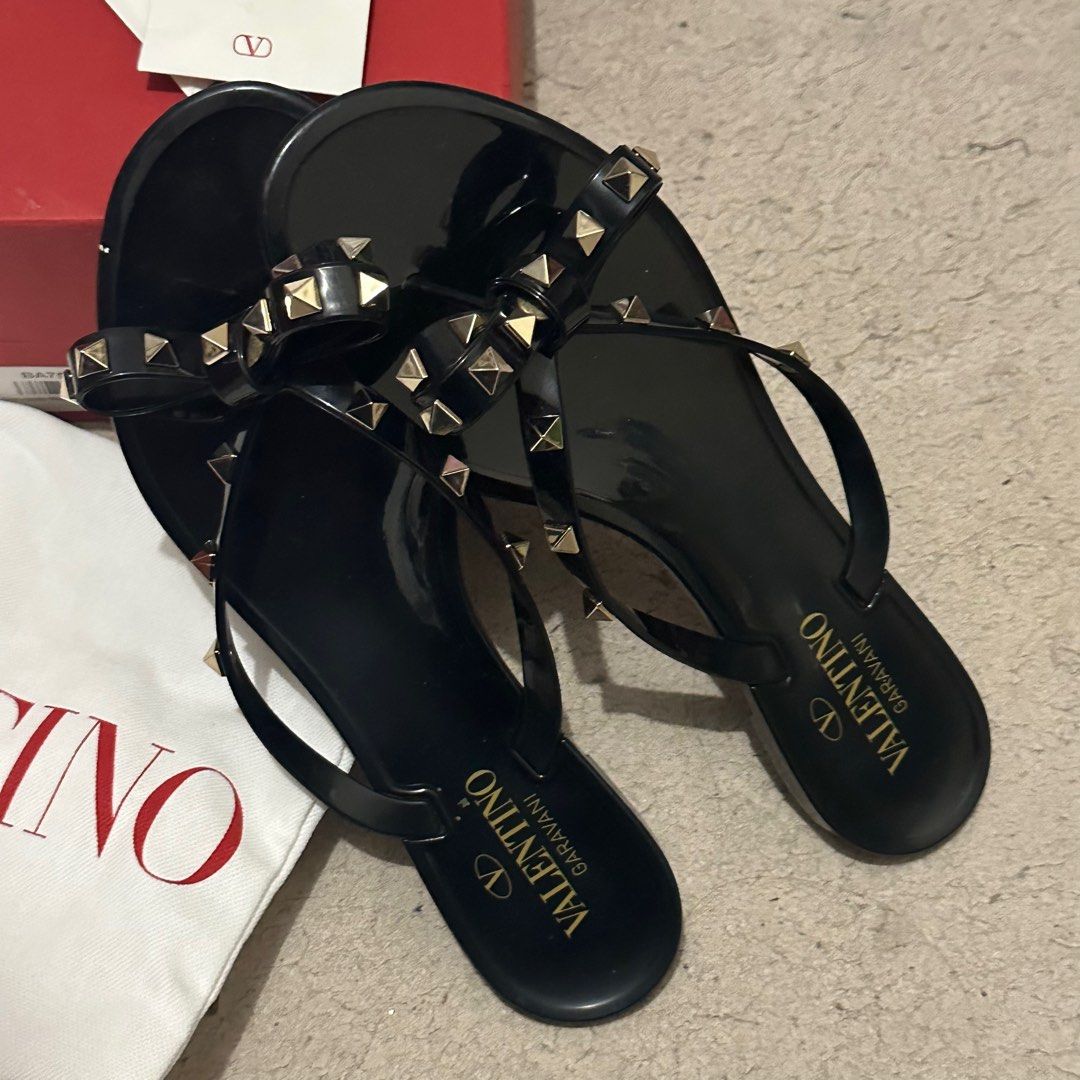 Jelly bow best sale rockstud thong