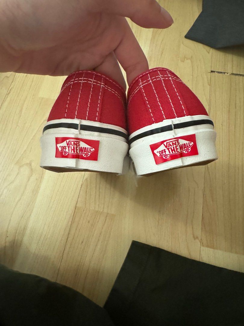 Red vans size 2 discount