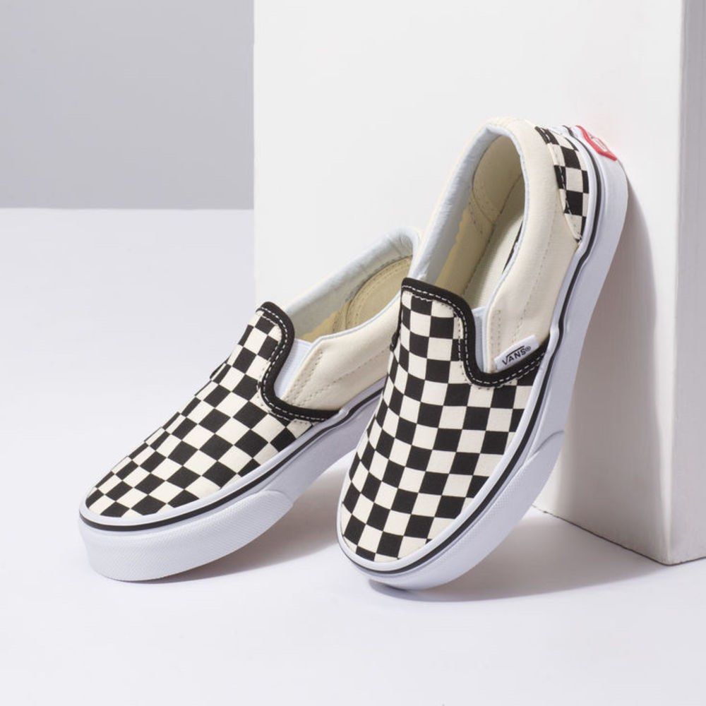 Checkered vans slip outlet ons kids