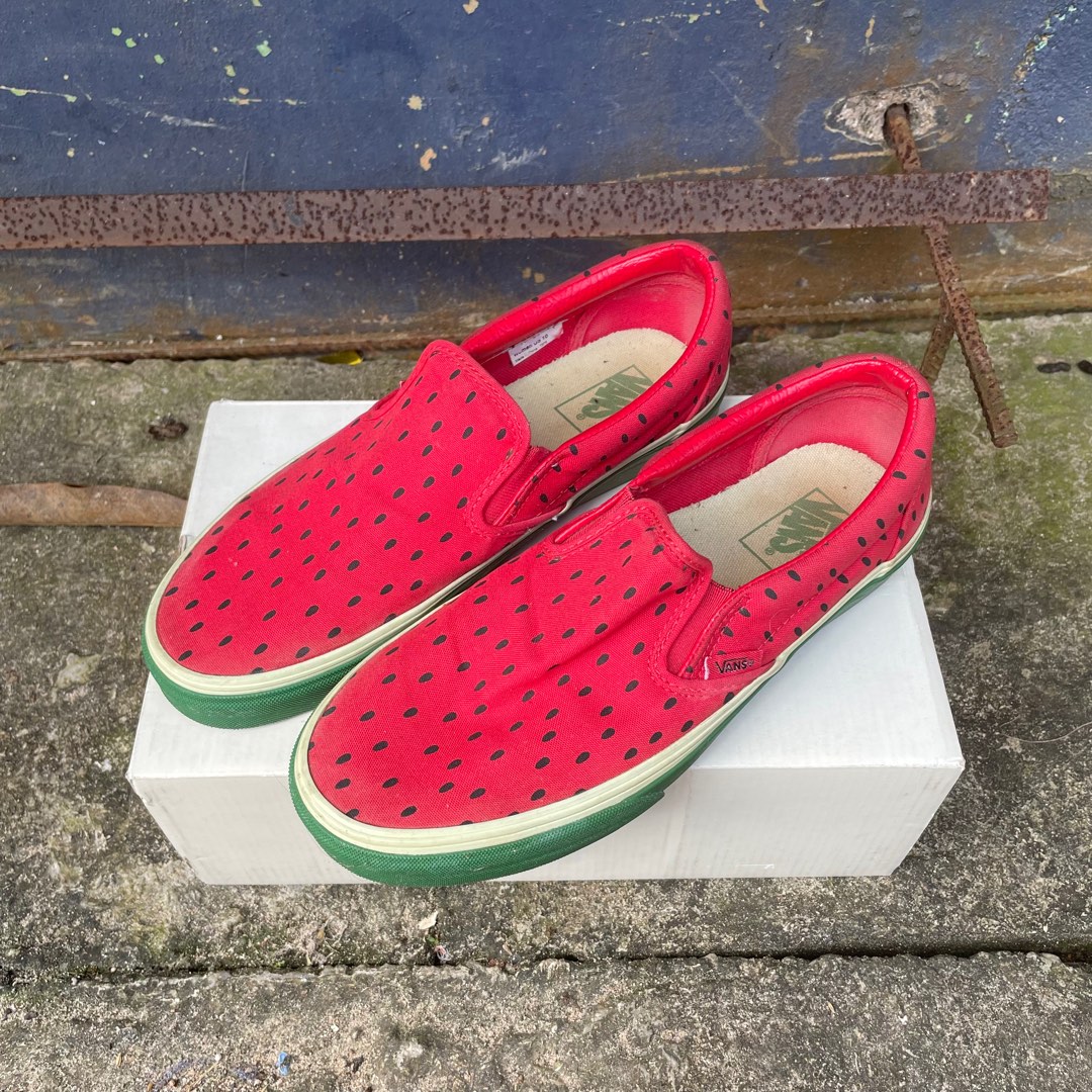 Vans Slip on Watermelon pack 09 Fesyen Pria Sepatu Sneakers di Carousell
