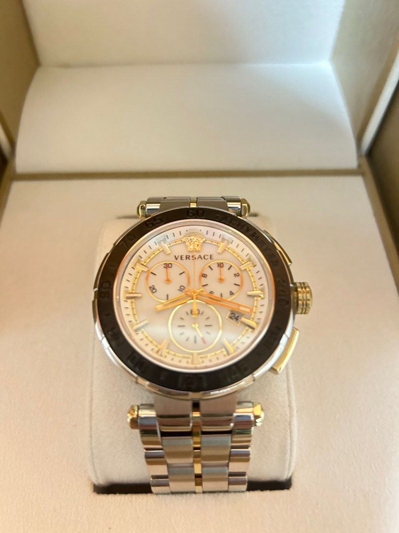 Versace gold plated watch discount