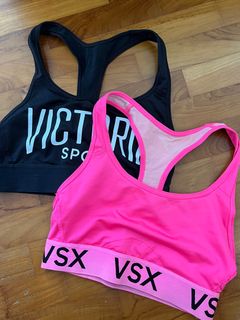 Victoria's Secret Racerback Hot Pink Sports Bra VSX Size Small Low-Impact