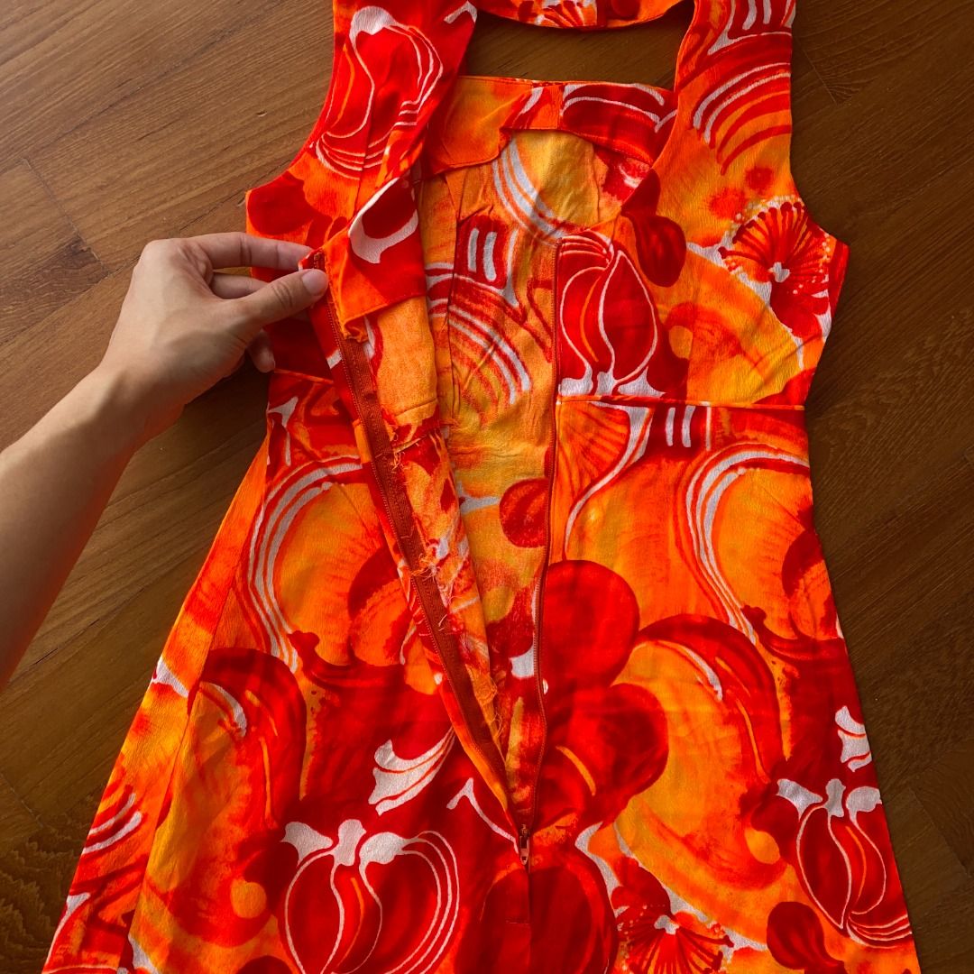 Orange hotsell hawaiian dress