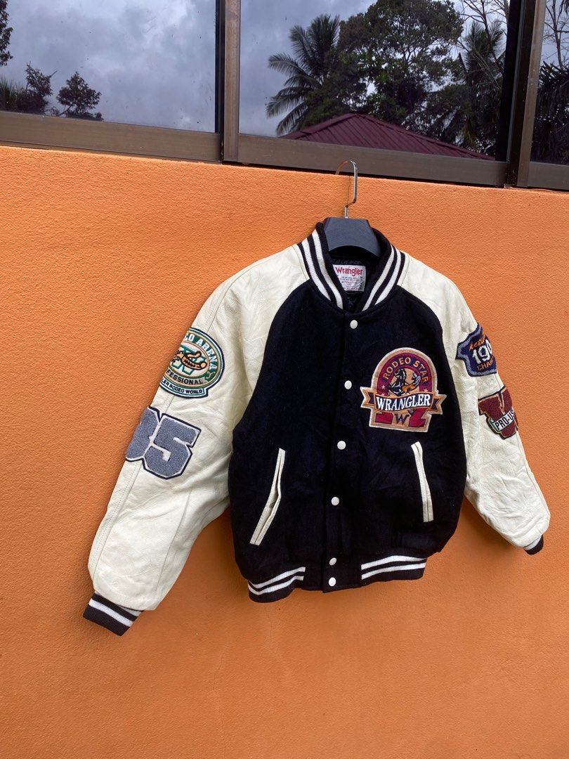 Wrangler varsity jacket best sale