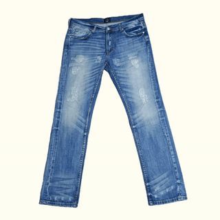 vivienne westwood x lee wash blue jeans