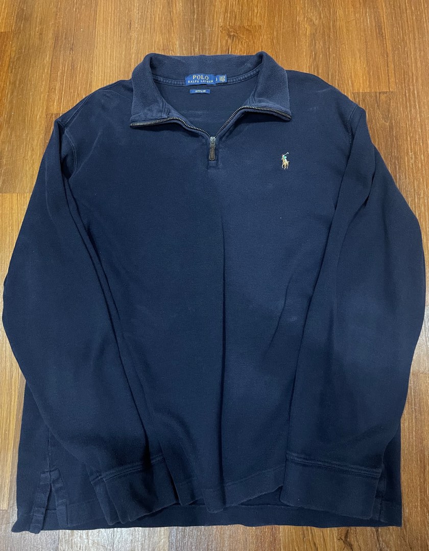 Ralph lauren clearance half zip navy