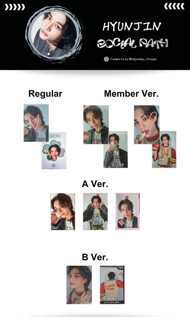 WTB/LF stray kids hyunjin pcs five star rockstar oddinary go live