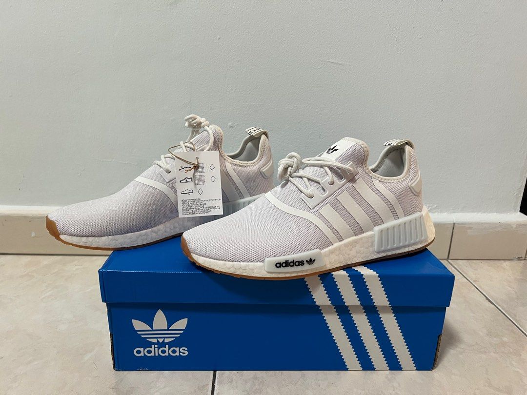 WTS Adidas NMD R1 White Gum Men s Fashion Footwear Sneakers on