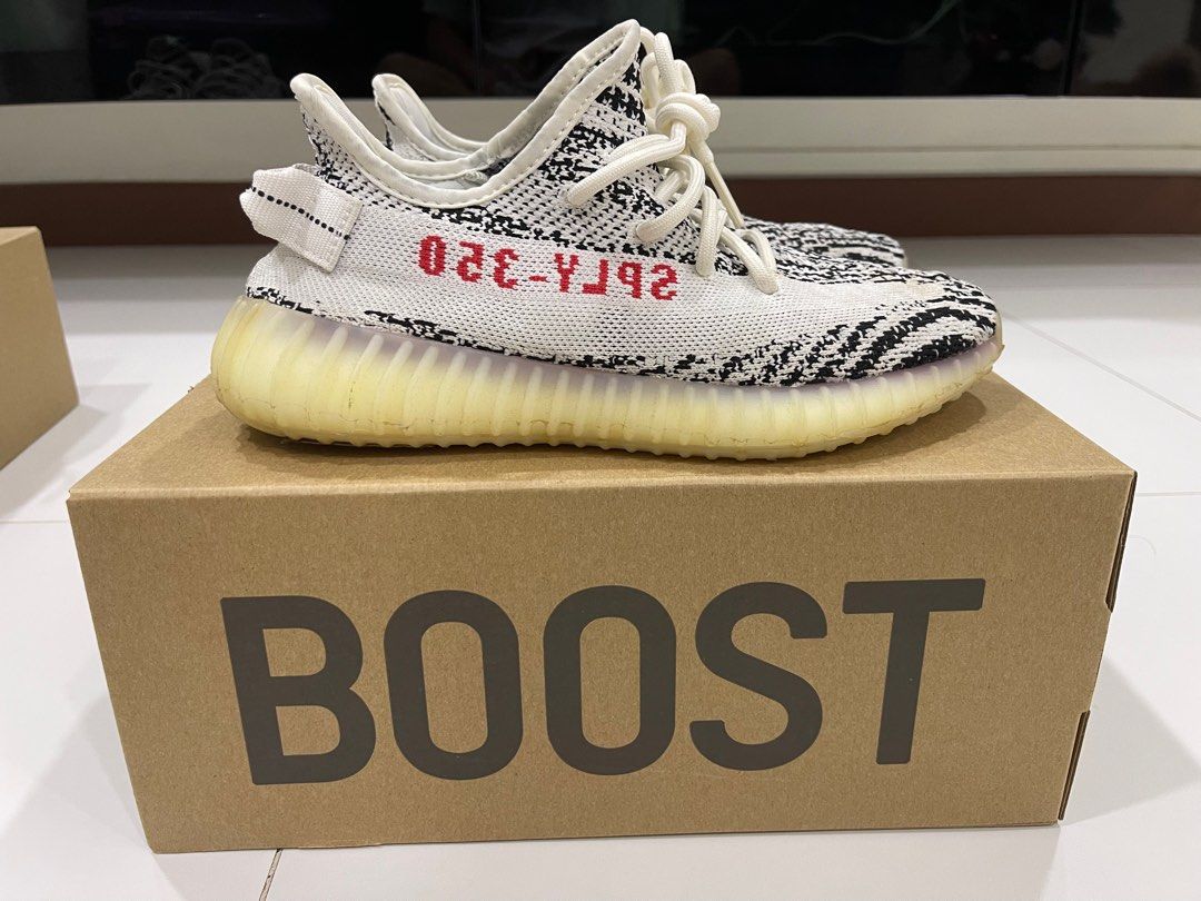 Yeezy zebra US6.5 Men s Fashion Footwear Sneakers on Carousell