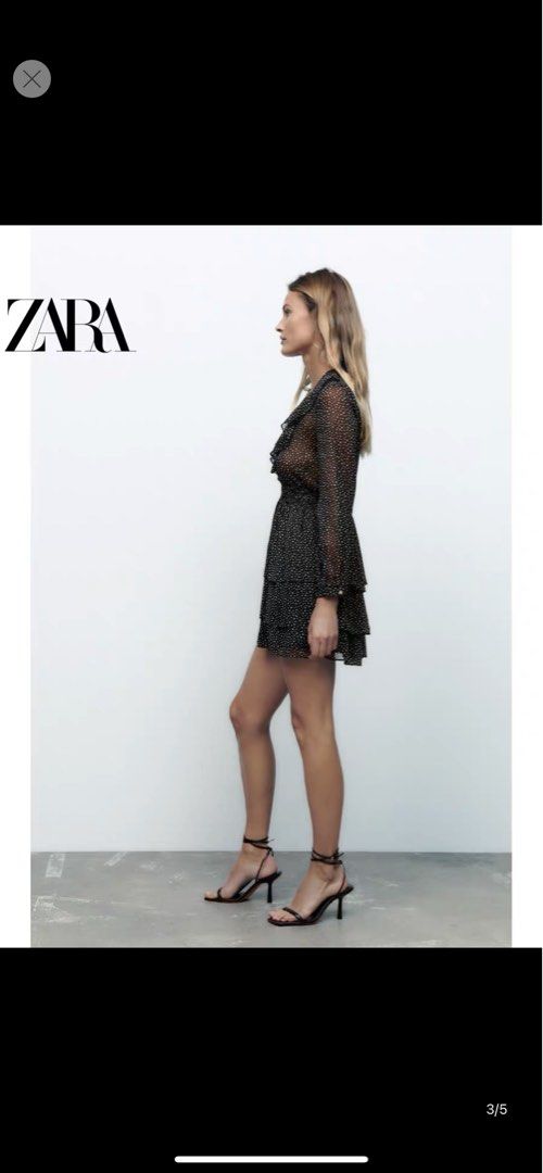 Zara Mesh Polka Dot Dress, Women's Fashion, Dresses & Sets, Dresses on  Carousell