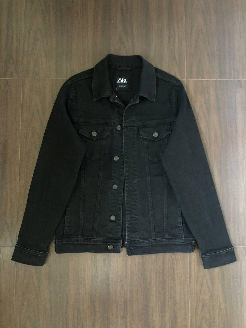 Regular fit denim best sale jacket