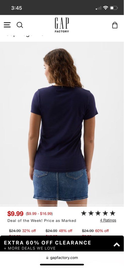 Gap outlet 2025 t shirts