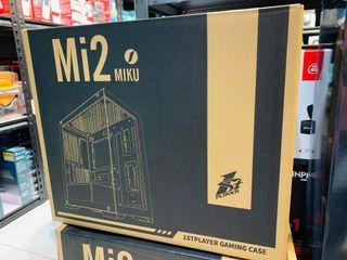 ✅✅1STPLAYER Miku MI2 Gaming PC Case M-ATX Tempered Glass Front Side White