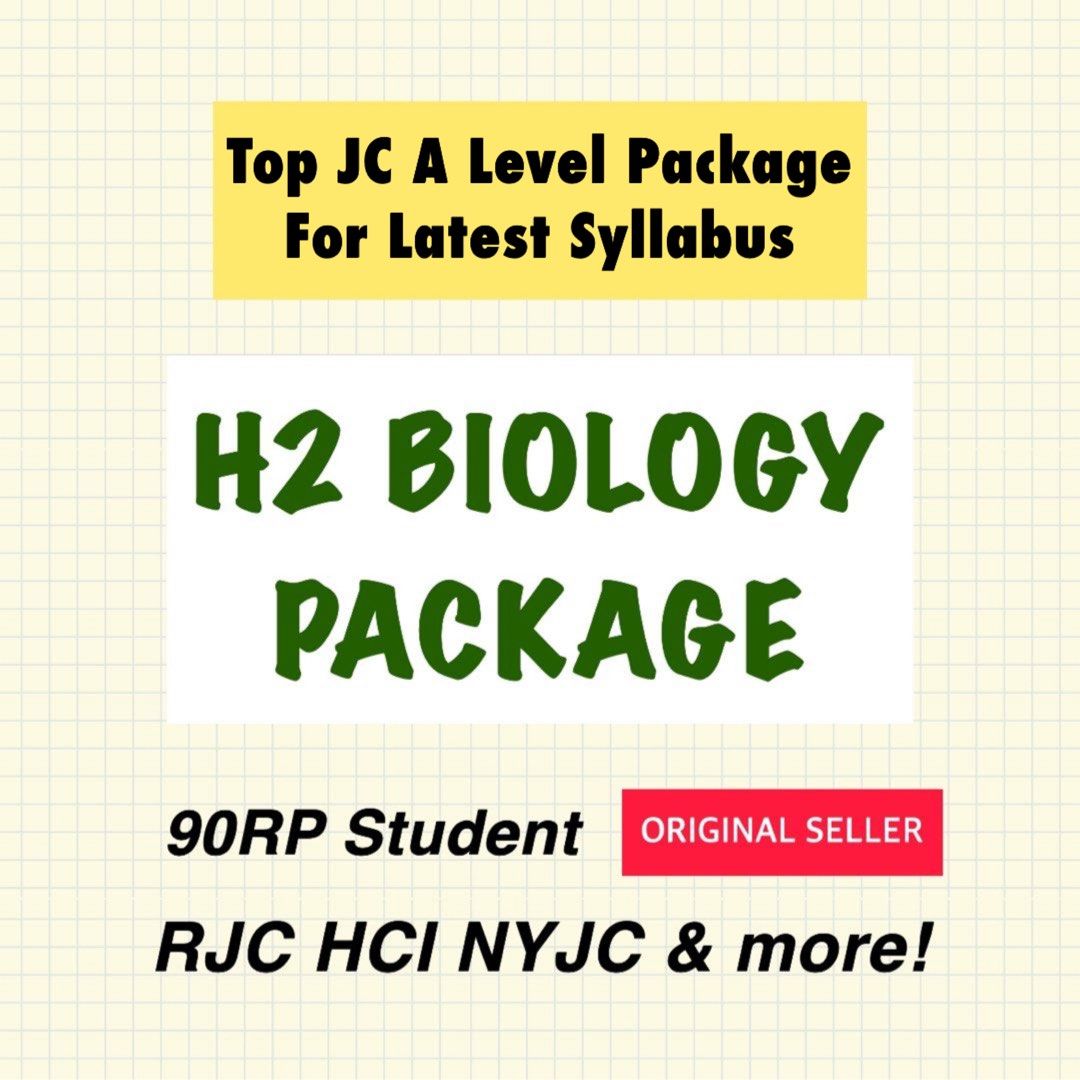 🥇[2025] H2 BIO Biology JC 9744 A Level Package H1 H3 RJC RI Raffles ...