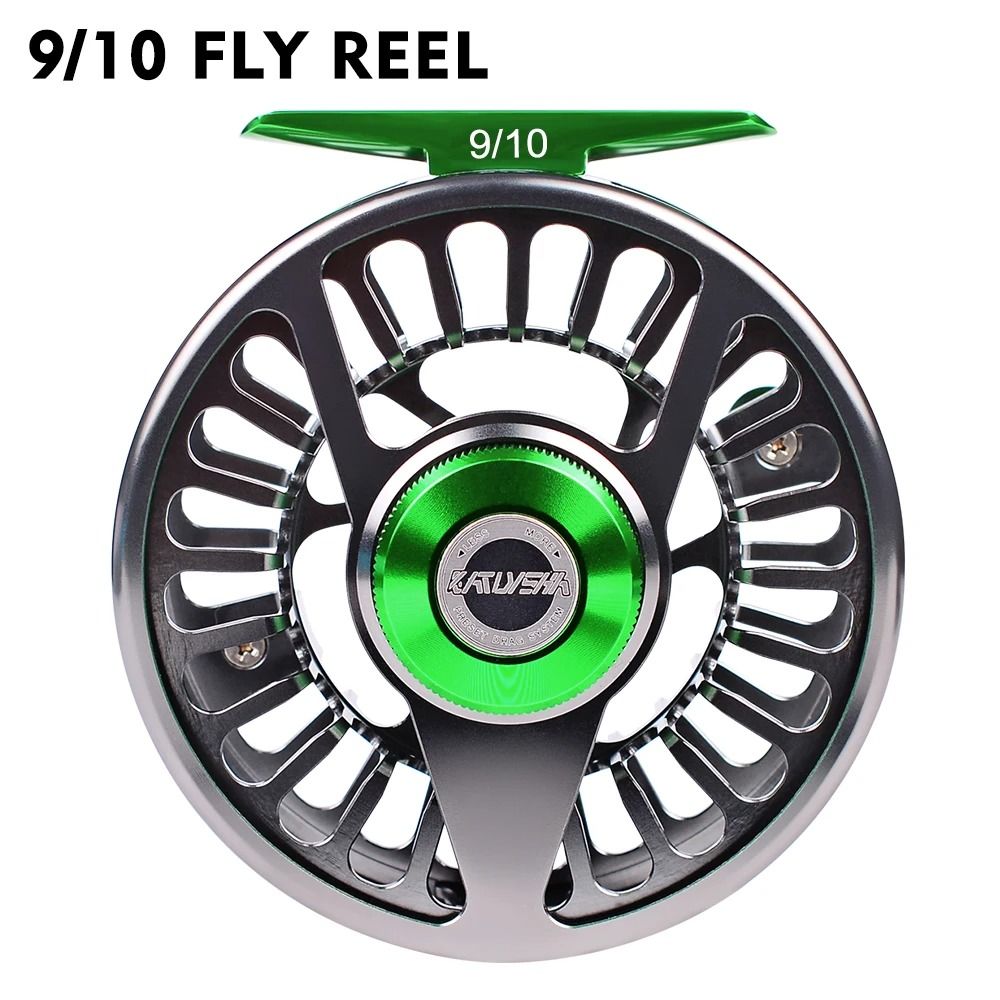 3+1BB Fly Fishing Wheel 5/7-7/9-9/10 WT Fly Fishing Reel Aluminum Fly Reel  CNC Machine Left&Right Handle Casting New, 運動產品, 行山及露營- Carousell