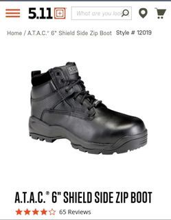 5.11 A.T.A.C. 6" SHIELD SIDE ZIP BOOT