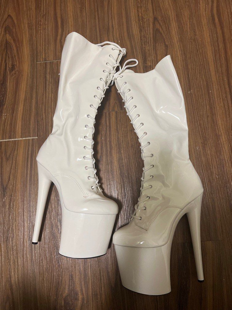 White dancing boots outlet