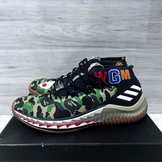 Adidas x bape dame 4 clearance green camo