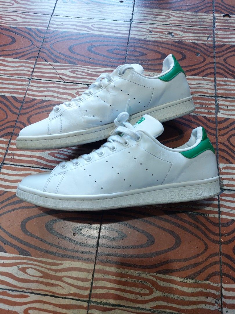 Adidas Stan Smith White Green OG Men s Sneakers 12 US Men s Fashion Footwear Sneakers on Carousell