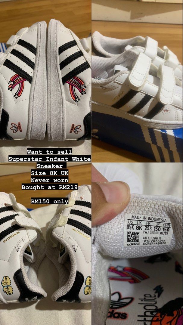 Adidas Superstar Infant Shoes Babies Kids Babies Kids