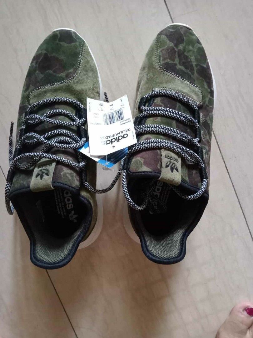 Adidas tubular store camo green