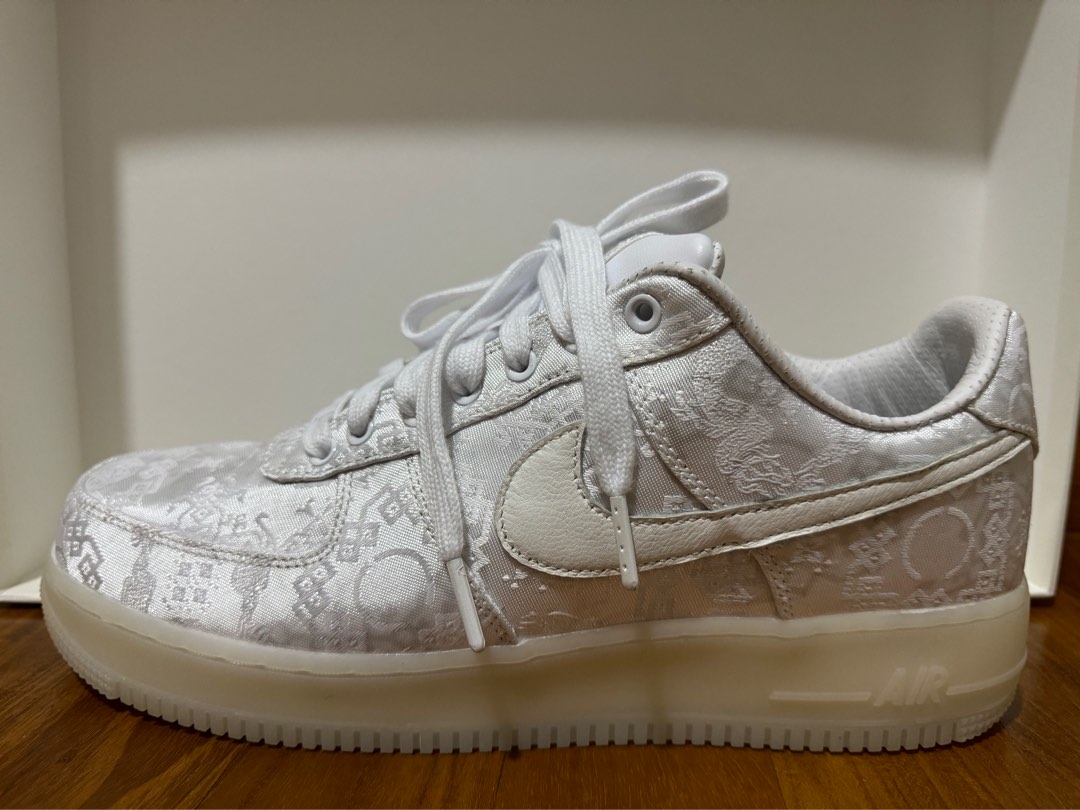 Air Force clot white silk, Men's Fashion, Footwear, Sneakers on