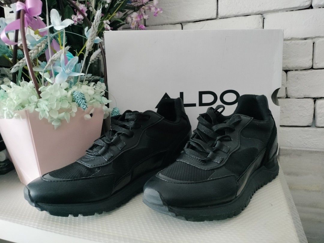 Aldo black clearance trainers womens