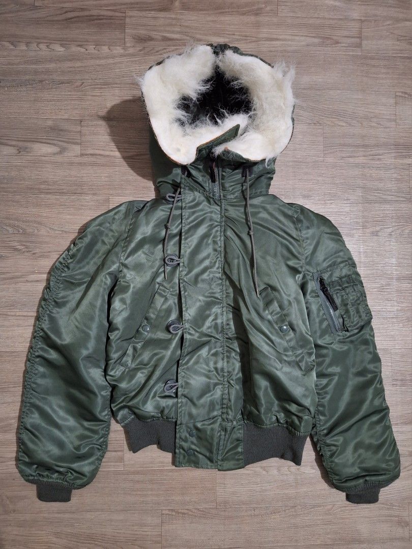 military N-2B 弱々しい flight bomber jacket n2b