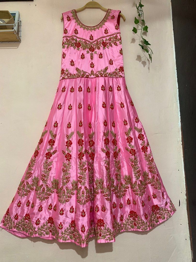 Anarkali pattern cheap from saree