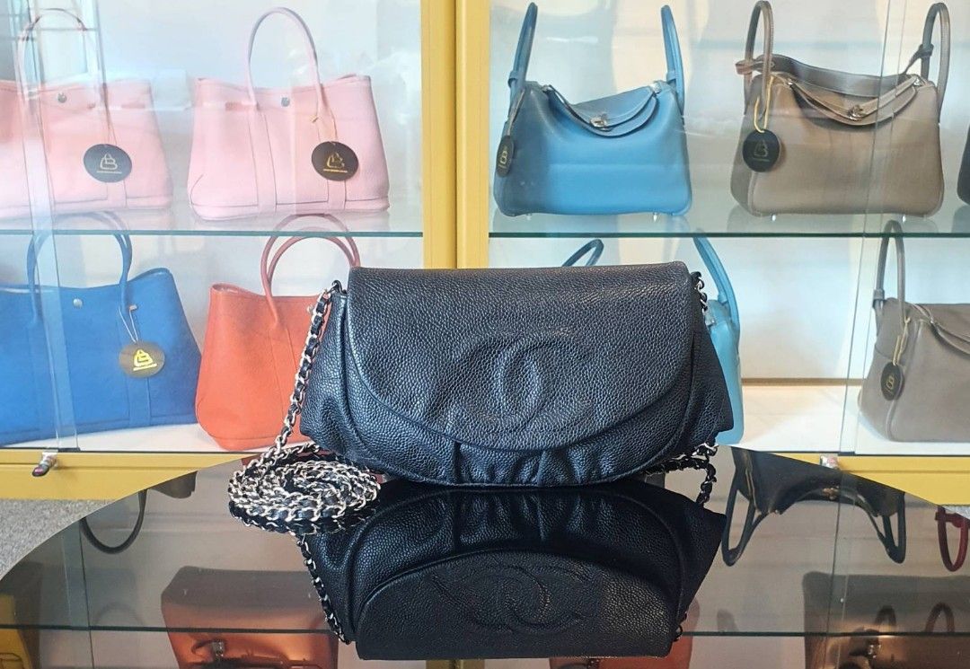 Chanel half moon on sale wallet on chain