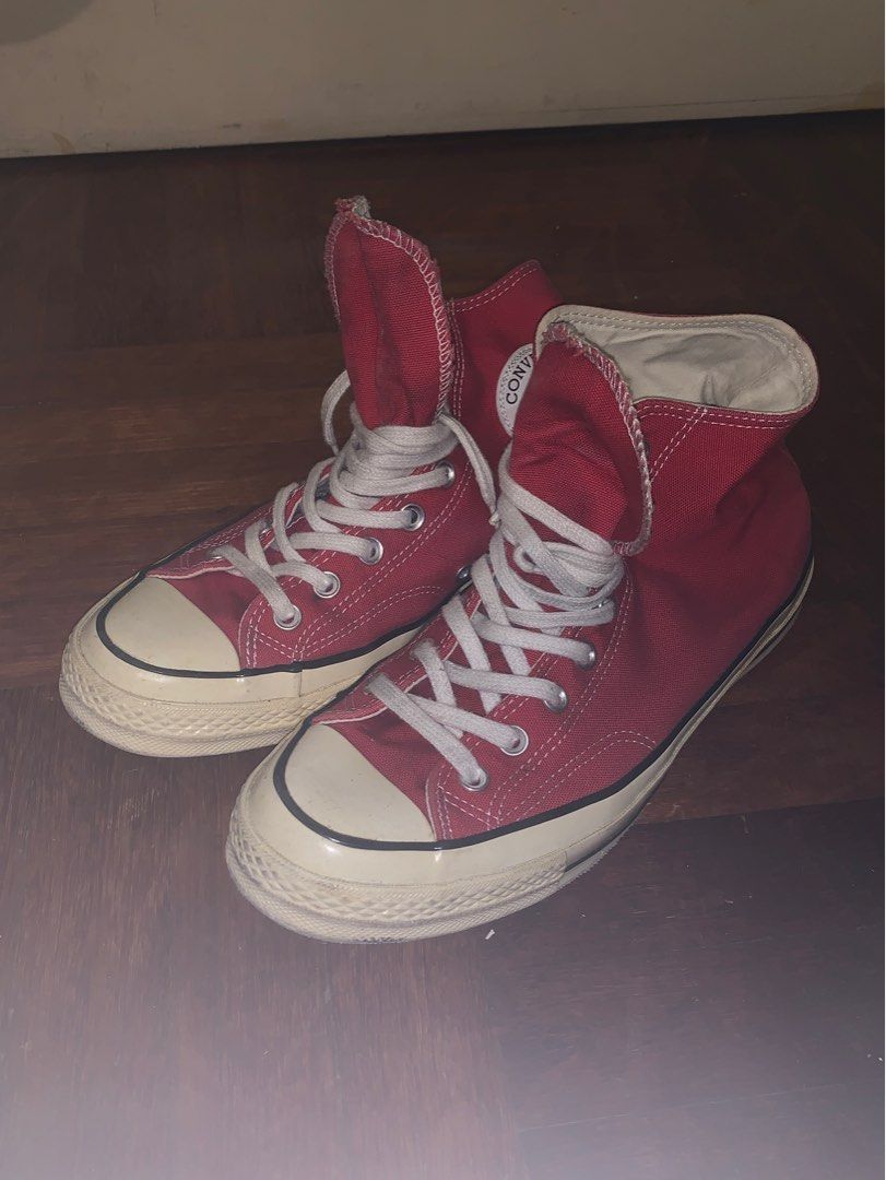 All Stars Chuck Taylor 70s Enamel Red Converse Sneakers Women s Fashion Footwear Sneakers on Carousell