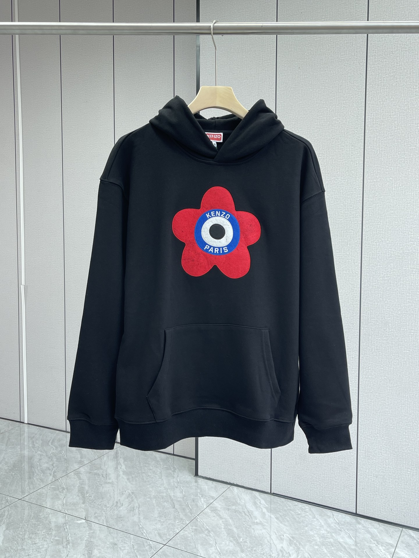 Authentic Kenzo Men s Flower Pattern Hooded Sweatshirt Men s