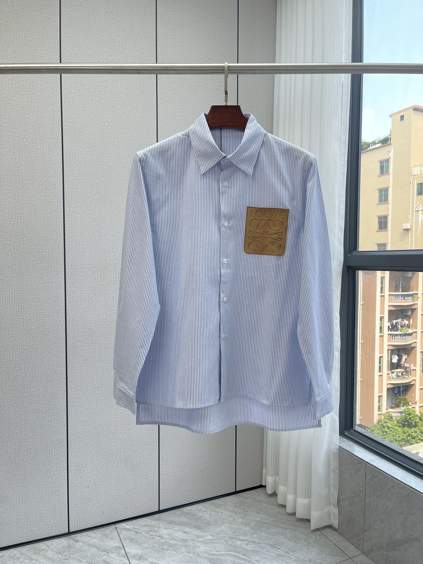 Authentic loewe Striped Long sleeved Shirt