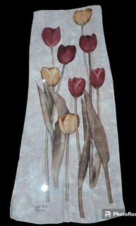 Authentic💯 LOEWE Tulipanes Scarf Linen Silk
