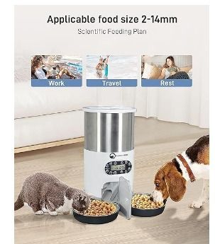Automatic Cat Feeder NAUGHTYTRIBE Automatic Pet Feeder 4.5L Food