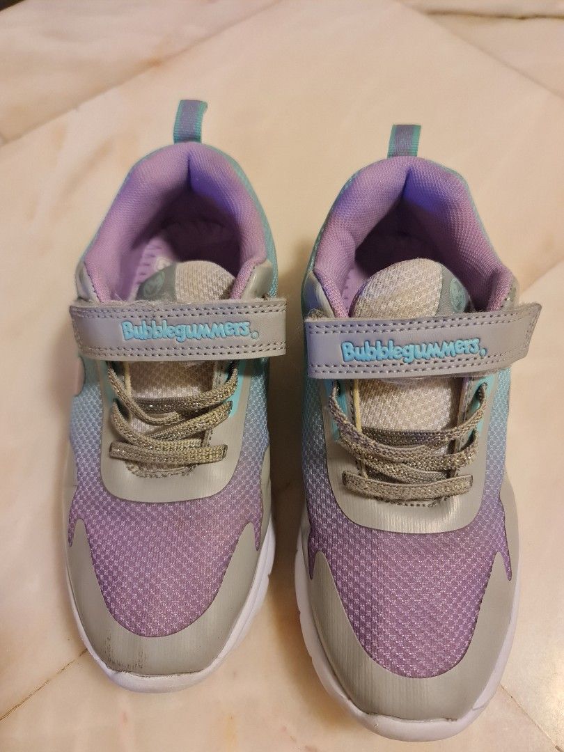 Purple velcro top shoes